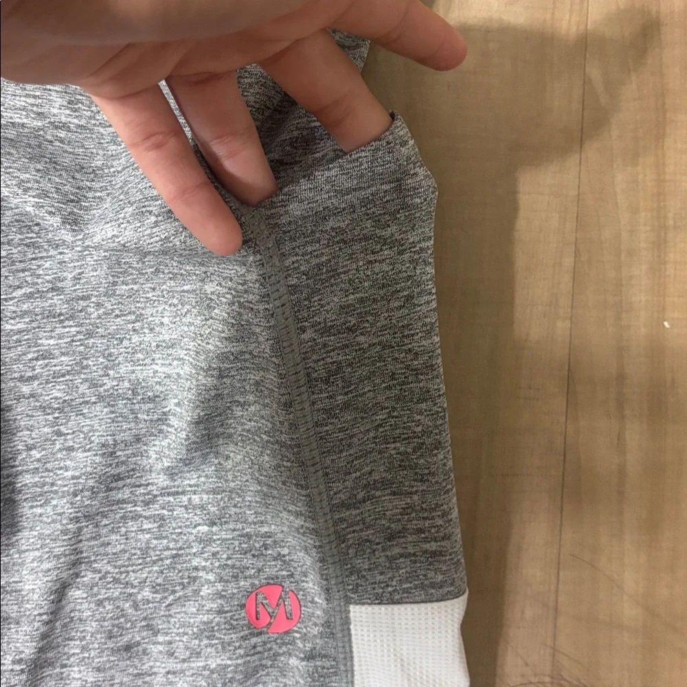 Gray and White Womens Capri Leggings